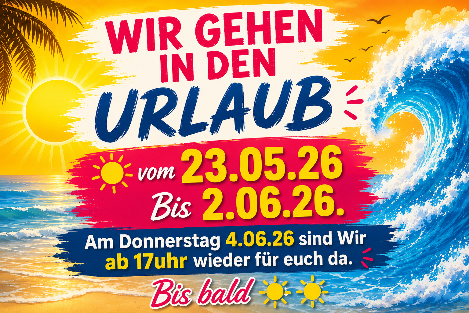 Urlaubsbanner